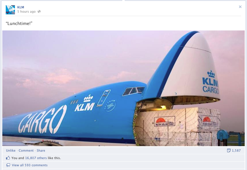 KLM på facebook